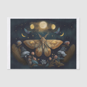 Michelle's Fluttering Moon, Golden Moth Tissue Paper