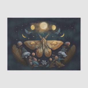 Michelle's Fluttering Moon, Golden Moth Tissue Paper