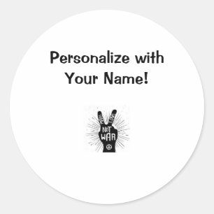 Michelle's Love not War-(CYO) Personalized Label