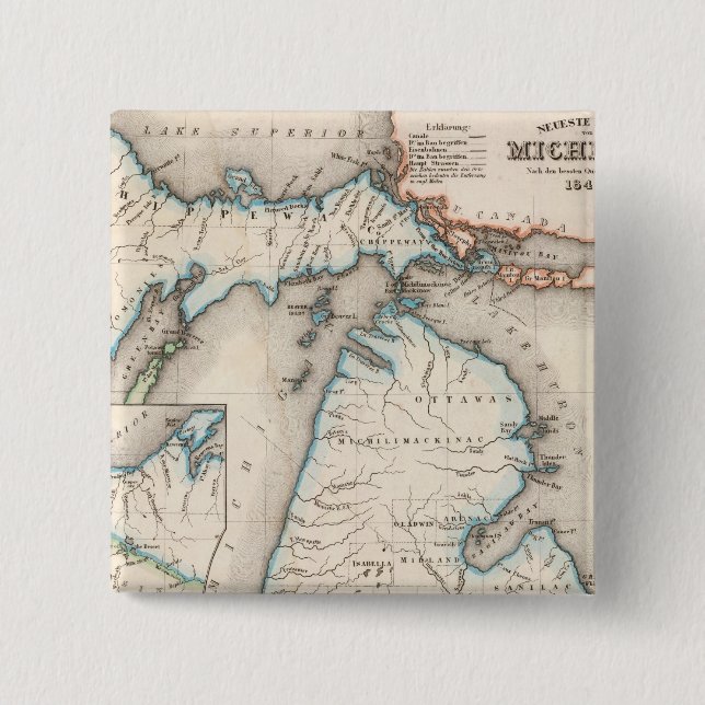 Michigan 2 15 cm square badge (Front)