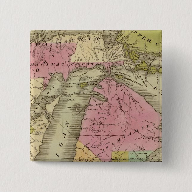 Michigan 5 15 cm square badge (Front)