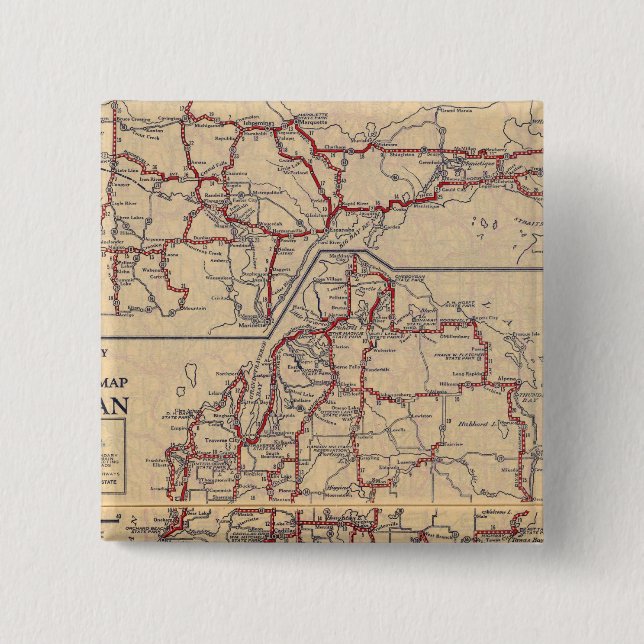 Michigan 6 15 cm square badge (Front)