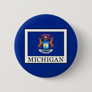 Michigan 6 Cm Round Badge