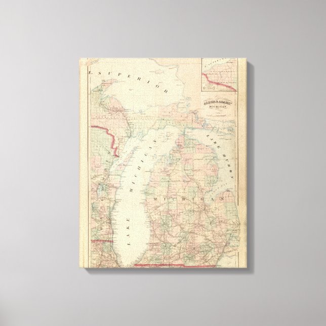 Michigan 8 canvas print (Front)