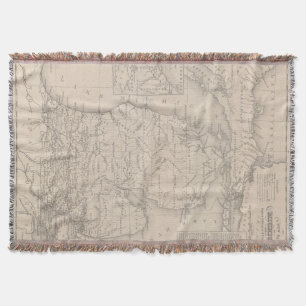 Michigan 9 throw blanket