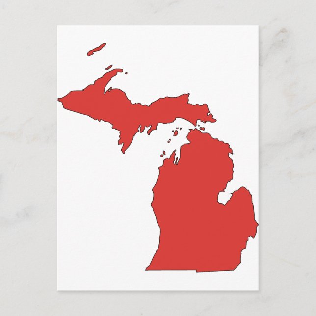 Michigan: A RED State Postcard (Front)