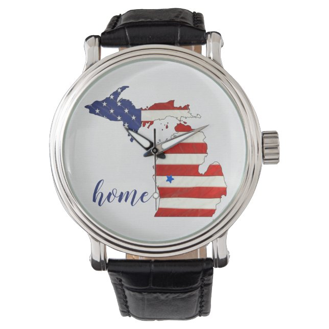 Michigan American Flag Watch (Front)