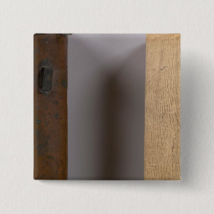 Michigan and Indiana Border Survey 15 Cm Square Badge