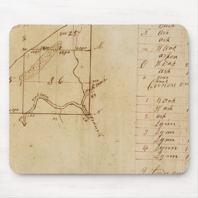 Michigan and Indiana Survey Mouse Mat (Front)