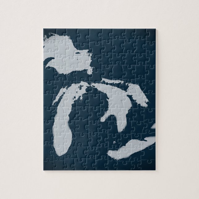 Michigan and the Great Lakes Jigsaw Puzzle (Vertical)