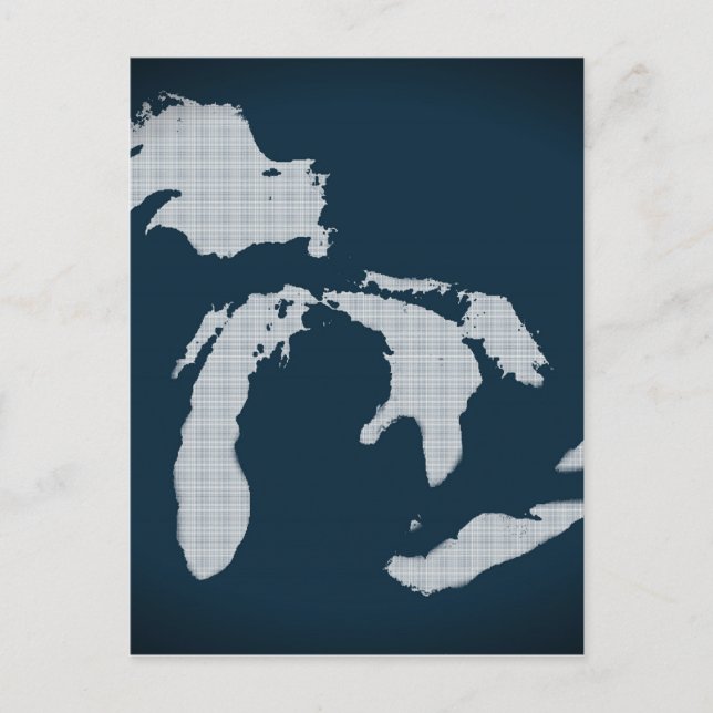 Michigan and the Great Lakes Postcard (Front)