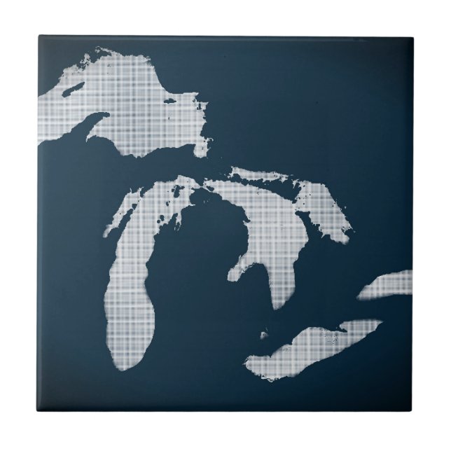 Michigan and the Great Lakes Tile (Front)