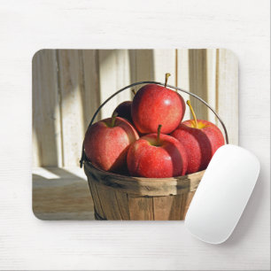 Michigan Apples In Basket Mouse Mat