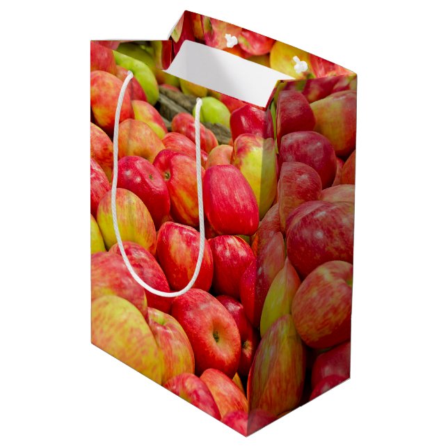 Michigan Apples Medium Gift Bag (Back Angled)