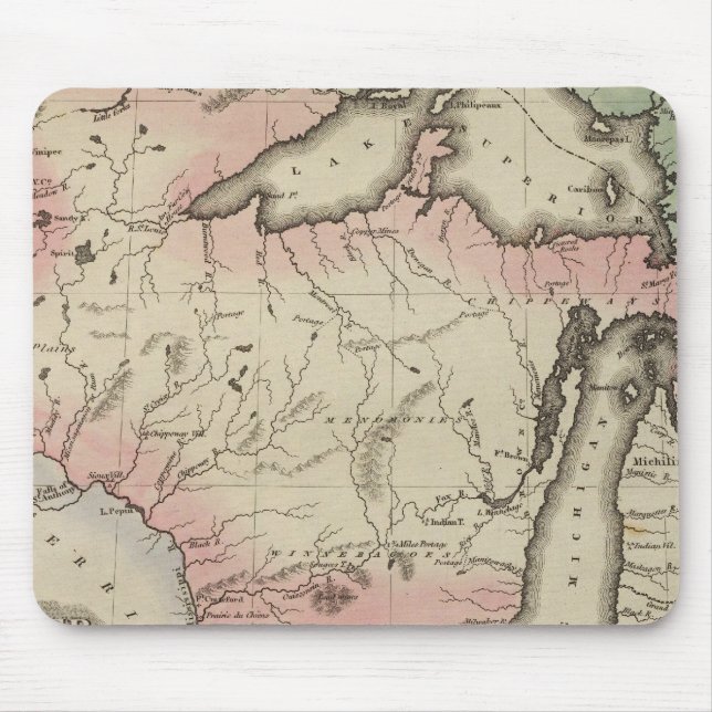 Michigan Area Mouse Mat (Front)