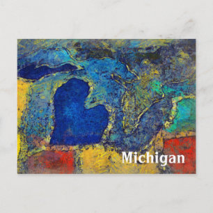 Michigan Artwork Postcard