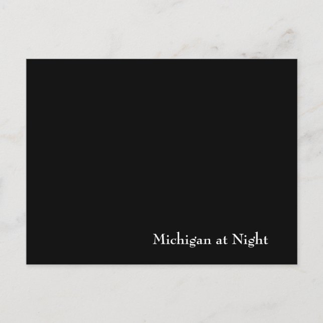 Michigan at Night Postcard (Front)