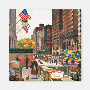 Michigan Avenue, Chicago by John Falter Magnet