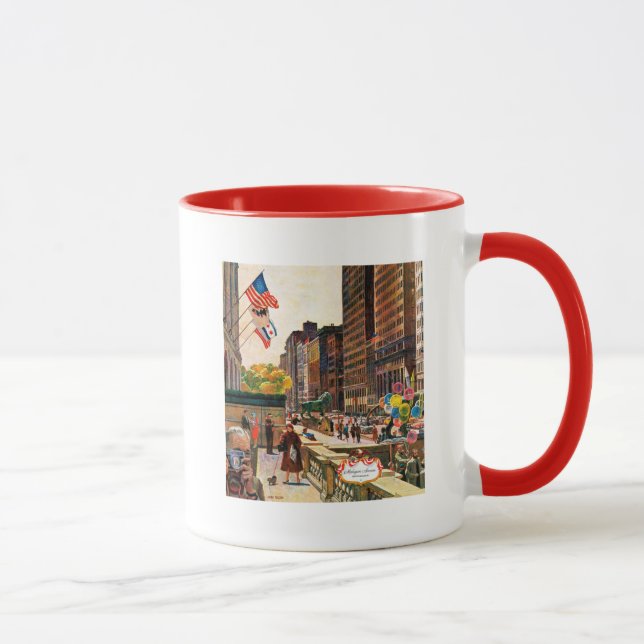 Michigan Avenue, Chicago by John Falter Mug (Right)