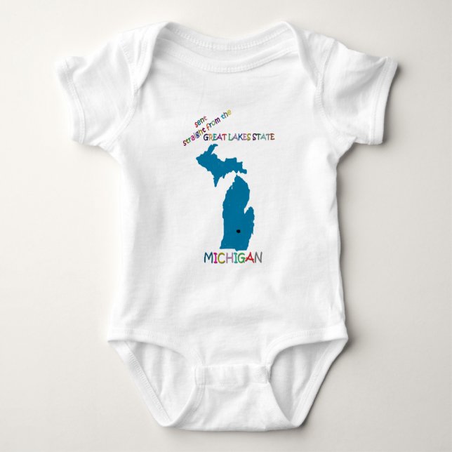 Michigan Baby Bodysuit (Front)