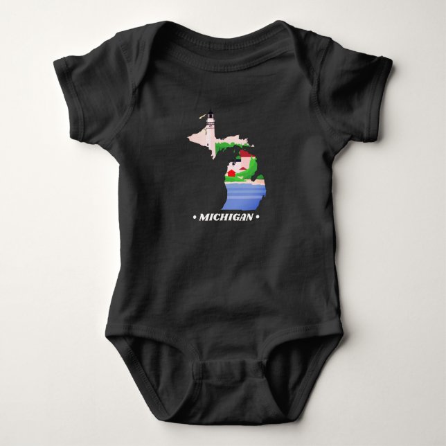 Michigan Baby Bodysuit (Front)