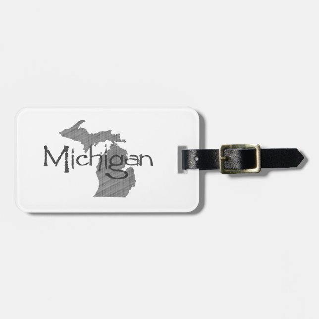 Michigan Bag Tag (Front Horizontal)
