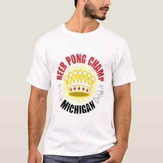 Michigan Beer Pong Champ T-Shirt
