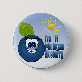 Michigan Blueberry 6 Cm Round Badge