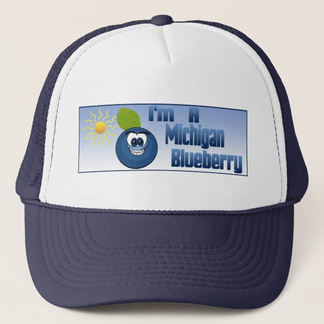 Michigan Blueberry Trucker Hat (Front)