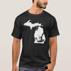 Michigan Bowfishing Bowfisher Bow Fishing Fisherma T-Shirt