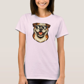 Michigan Bulldog Wearing Sunglasses T-Shirt