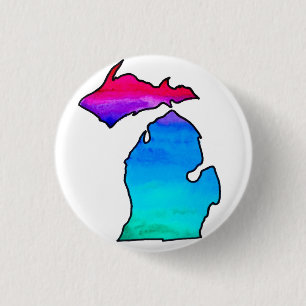 Michigan Button By Megaflora