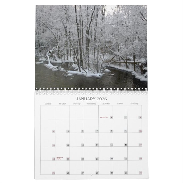 Michigan Calendar (Jan 2026)