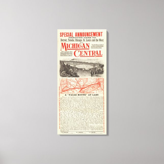 Michigan Central Railroad Canvas Print (Front)