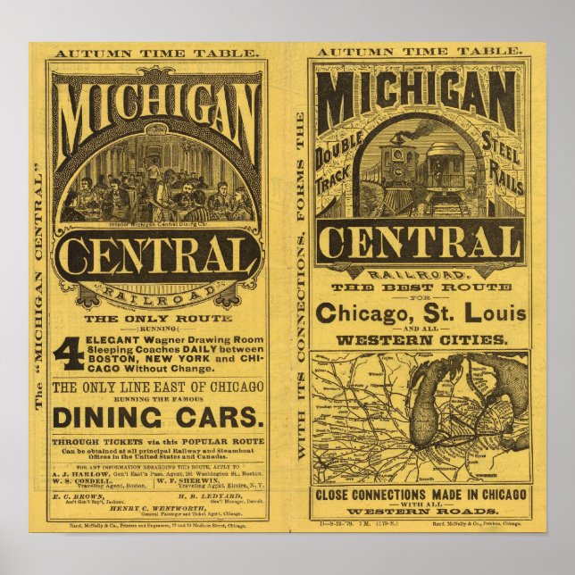 Michigan Central Railroad Poster (Front)