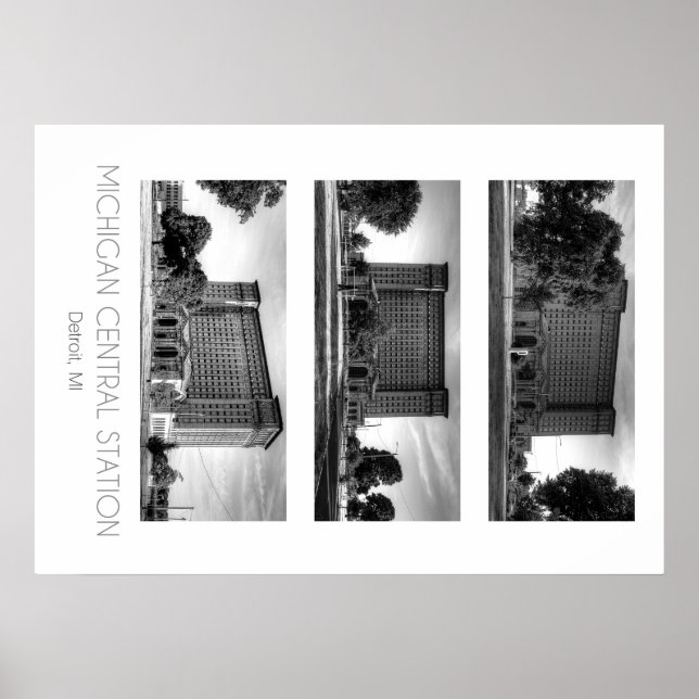 Michigan Central Train Station Poster (Front)