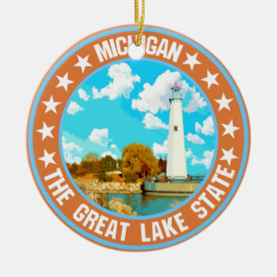 Michigan ceramic tree decoration