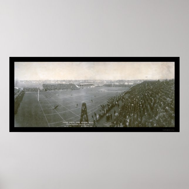 Michigan Chicago Football Photo 1904 Poster (Front)