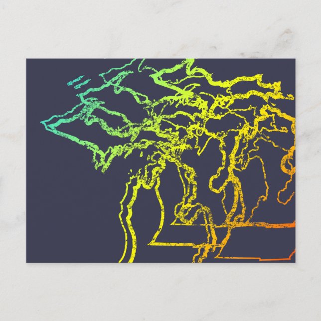 michigan chill blur postcard (Front)