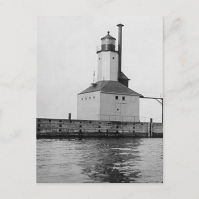 Michigan City East Lighthouse Postcard (Front)