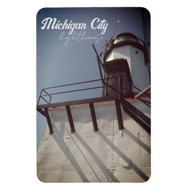 Michigan City IN lighthouse Magnet (Vertical)