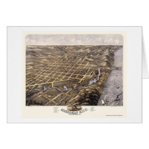 Michigan City, IN Panoramic Map - 1869b