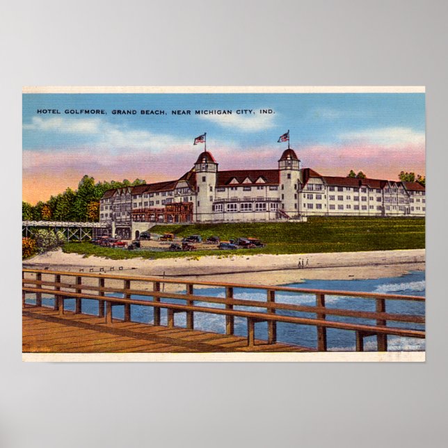 Michigan City Indiana Hotel Golfmore Poster (Front)