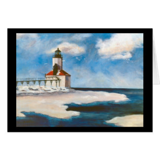 Michigan City Light Blank Card