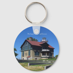 Michigan City Lighthouse key chain