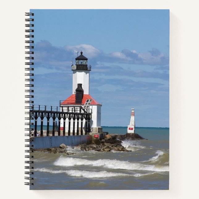 Michigan City Lighthouses notebook (Front)