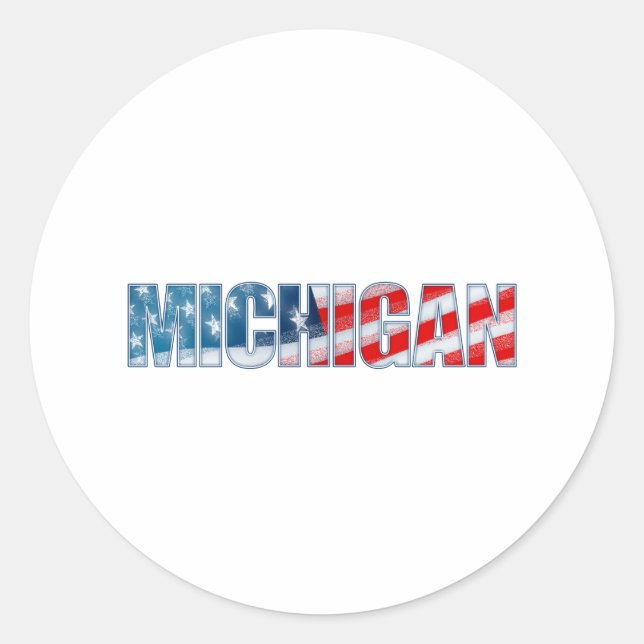 Michigan Classic Round Sticker (Front)