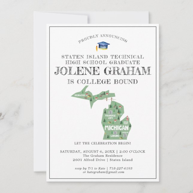 Michigan | College Bound Graduation Party (Front)