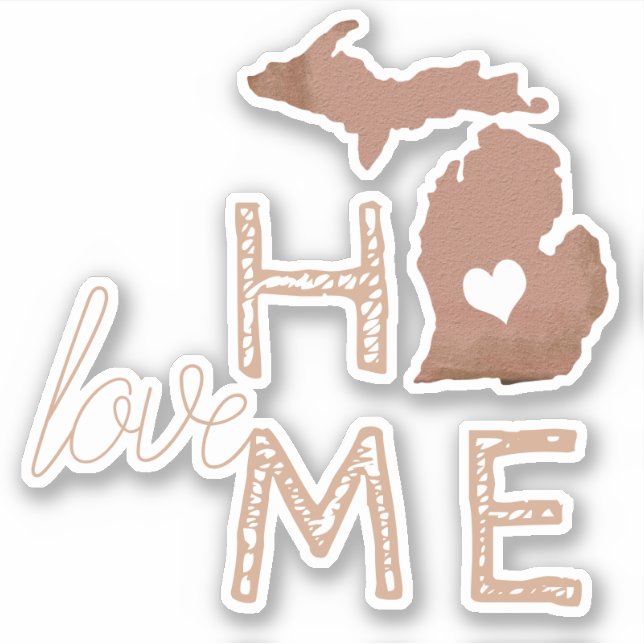 Michigan Copper Silhouette State (Front)