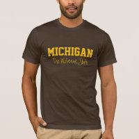 MICHIGAN custom text clothing